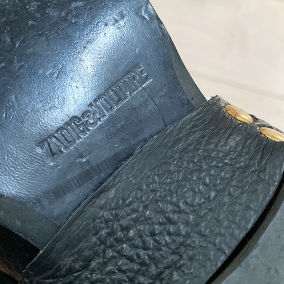 Zadig & Voltaire changeable studded buckle soft leather boots - Picture 13 of 15